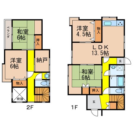 横田貸家（Ｋ邸）の物件間取画像